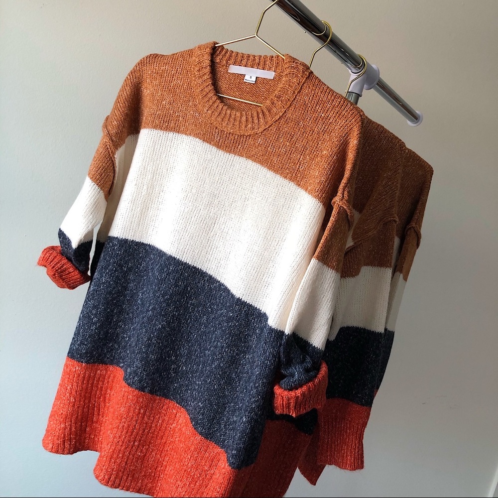 SWEATER color-block knit sweater 🧶 - Picture 3 of 7